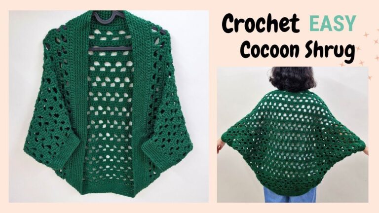cocoon shrug on hanger and me wearing the cocoon cardigan back view
