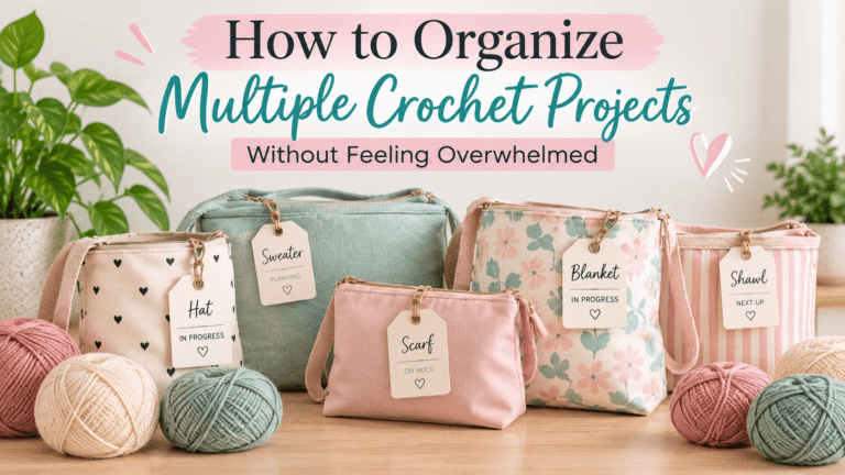 How to Organize Multiple Crochet Projects Without Feeling Overwhelmed