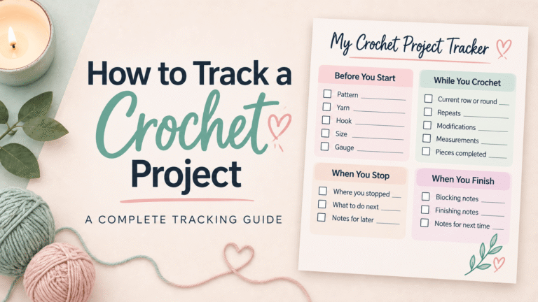 How to Track a Crochet Project: A Complete Tracking Guide