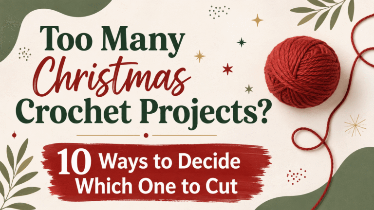 Too Many Christmas Crochet Gifts on your List? 10 Ways to Decide Which One to Cut